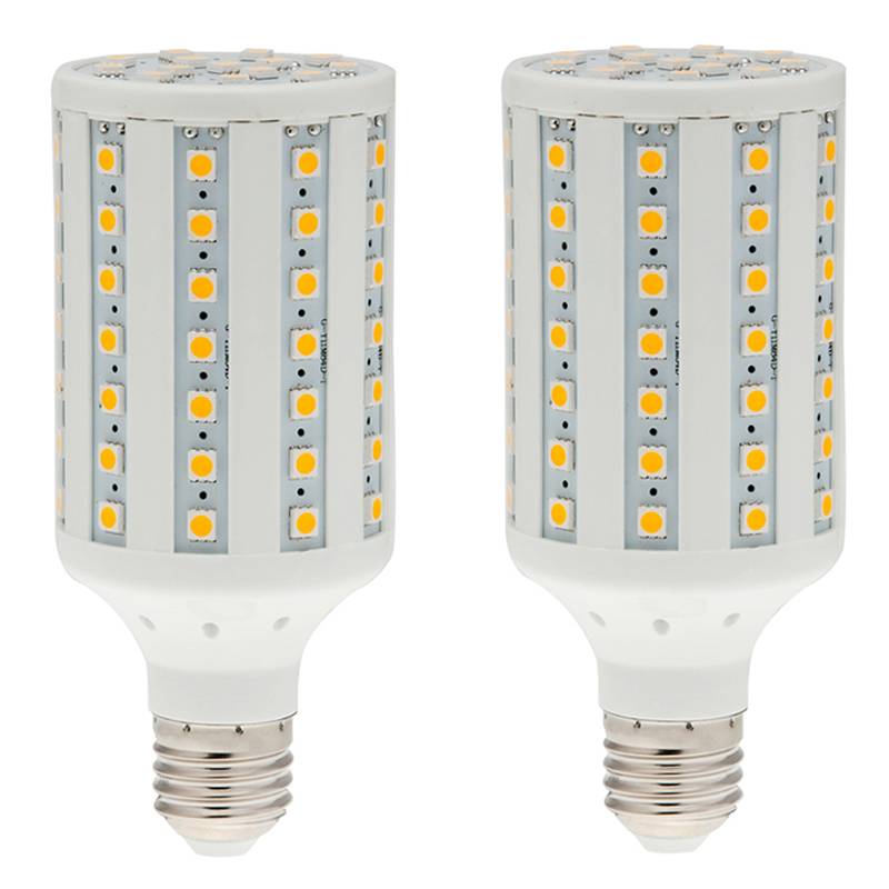 Dimmable Corn Shape T10 E26/E27 LED Tubular Bulb, 16 Watts, 100W Equivalent, 2-Pack, AC100-130V or 220-240V Dimmable Corn Shape T10 E26/E27 LED Tubular Bulb, 16 Watts, 100W Equivalent, 2-Pack, AC100-130V or 220-240V